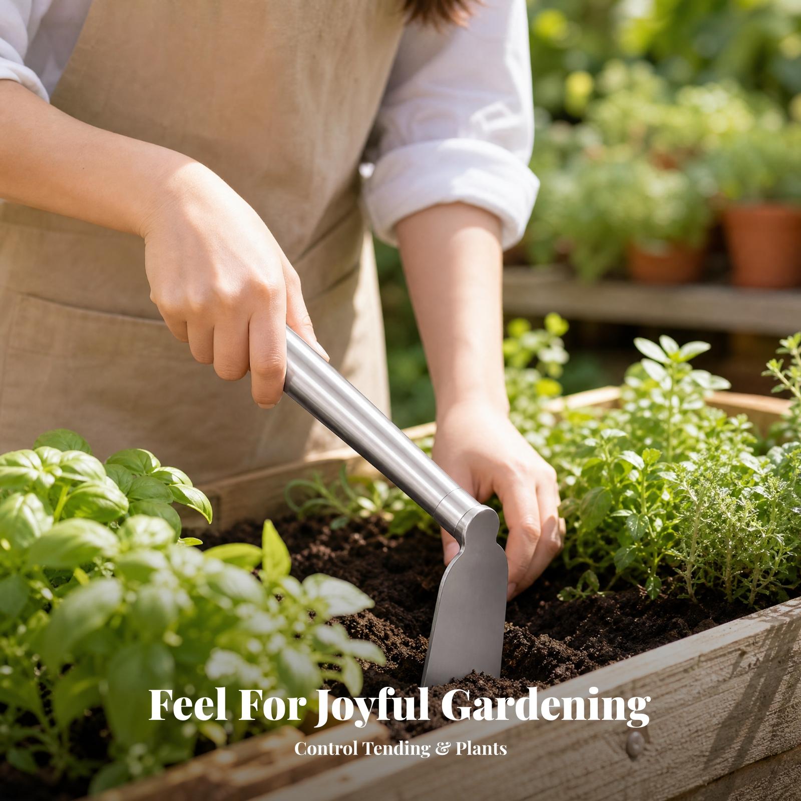 Soil Tilling Cultivator - Hand-Gartenkultivator aus Edelstahl zur Bodenbearbeitung und