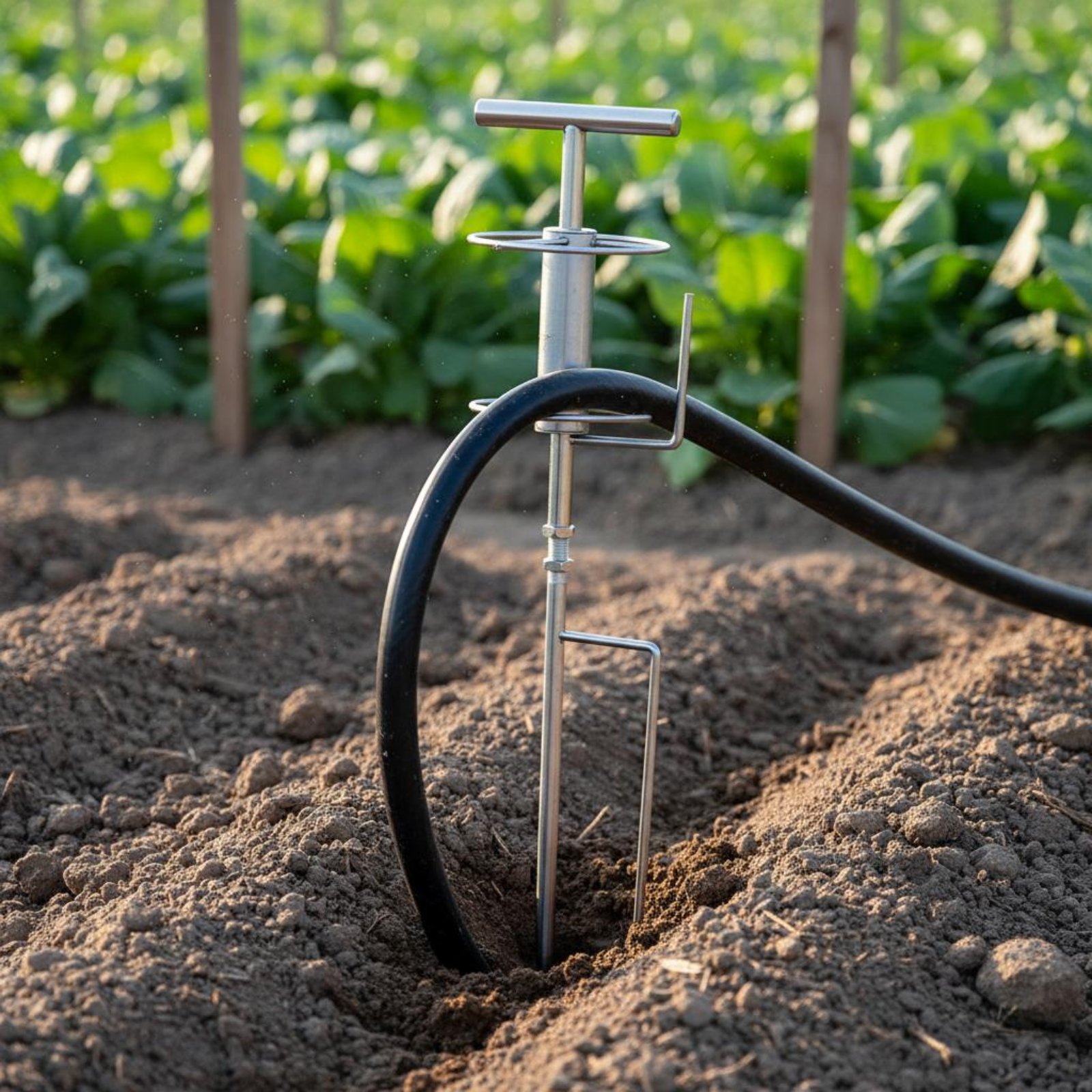 Agriculture Farming Vegetables - Landwirtschaftlicher Schlauchzieher mit Doppelwelle, Metall-Schlauchführungswerkzeug für